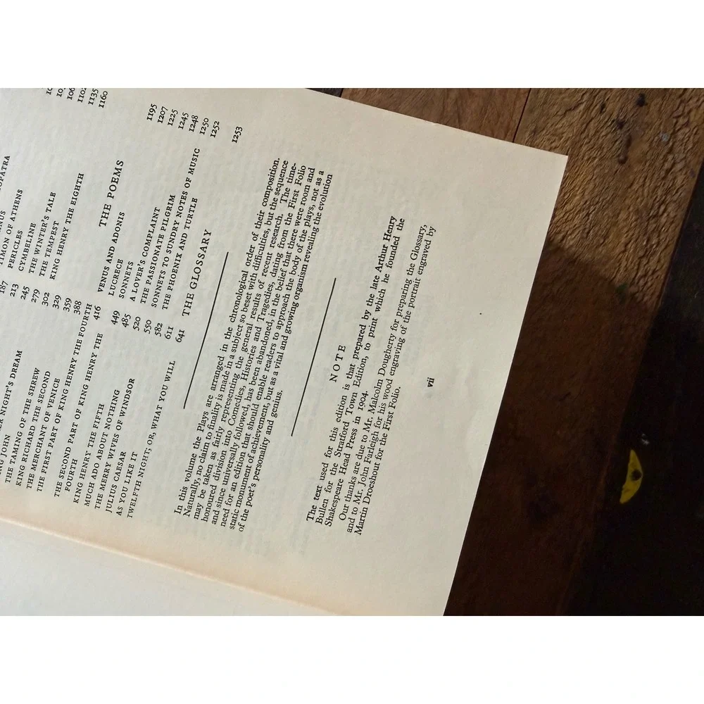 The Works of William Shakespeare Complete in One Volume Oxford University Press